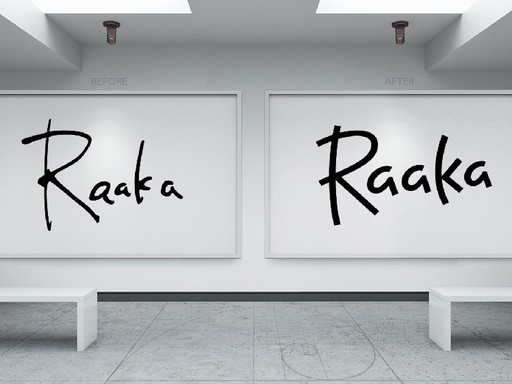 Before & after Raaka